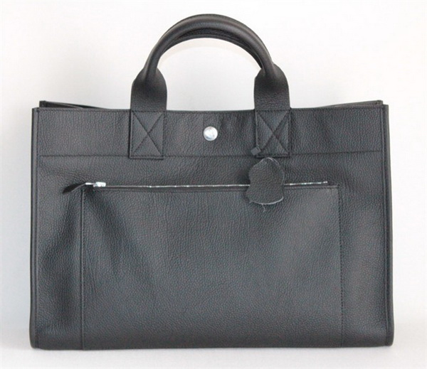 Replica Hermes Cowhide Cabag Weekender Bag Black 6008 On Sale
